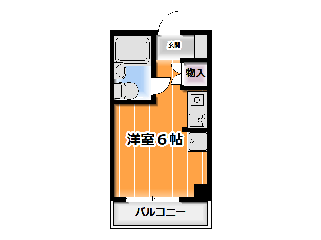 ■ヴィラ・リバレット　1R（14.85㎡）　　　　　　　　　　　　　　　　　　　　　　　駅近マンション　Wi-Fi無料　敷金礼金ゼロ