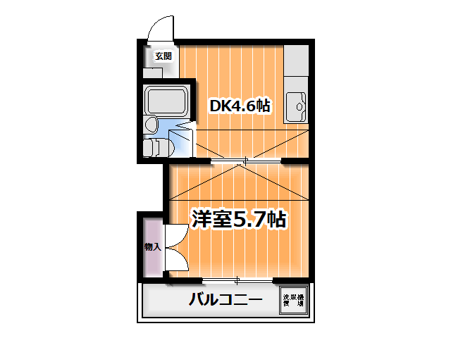 ■メゾンドアンジュ　1DK（20.23㎡）　　　　　　　　　　　　　　　　　　　　　　　　　　　　　　　　　　　　　　　　　　　　　　　　　　　　　　　　　　　　　　　　　　　　　　　Wi-Fi無料　敷地内防犯カメラ　敷金礼金ゼロ