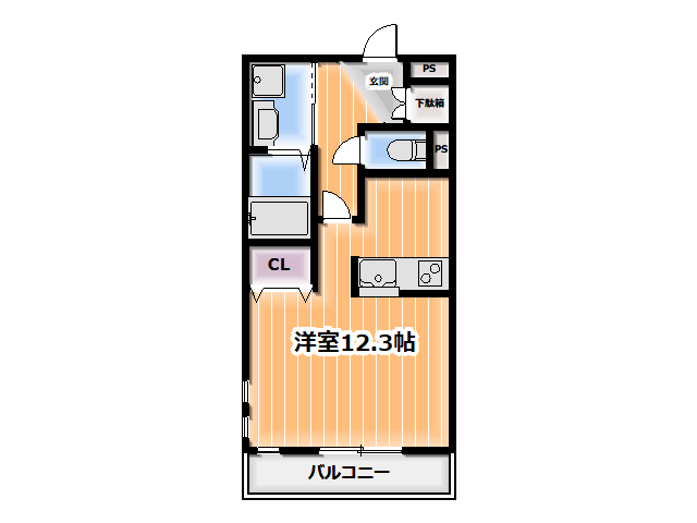 ■LUCE CLASSIMO　１Ｒ（32.72㎡）　　　　　　　　　　　　　　　　　　　　　　　築浅　駅近オートロック　インターネット無料　